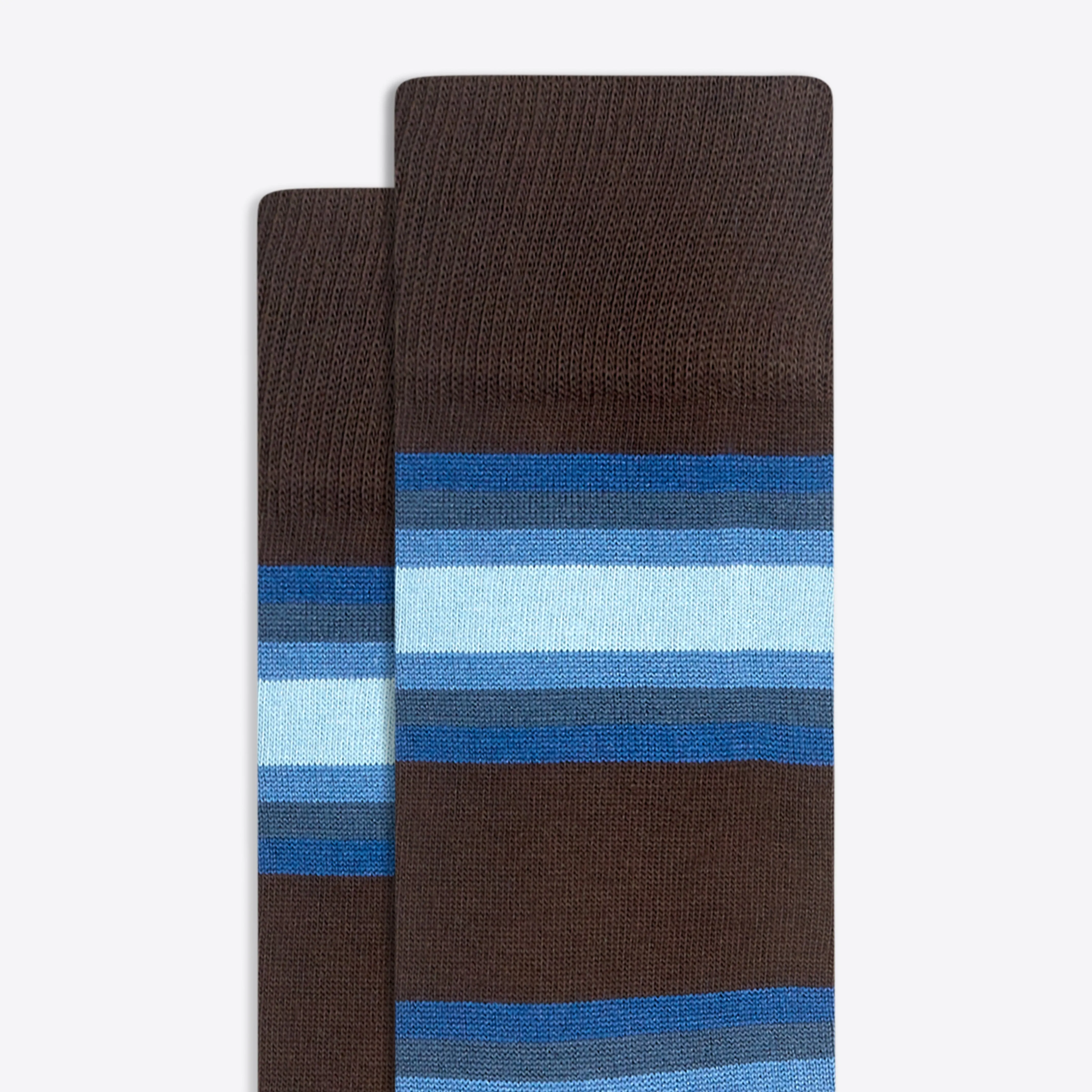 Block Stripe Mid-Calf Socks