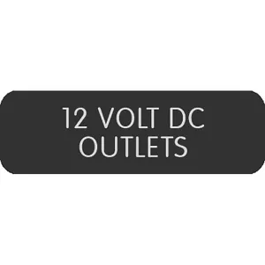 Blue Sea Large Format Label - "12V DC Outlets" [8063-0004]