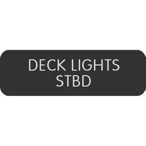 Blue Sea Large Format Label - "Deck Lights STBD" [8063-0128]
