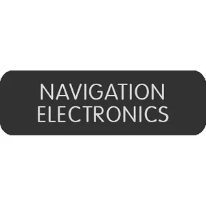 Blue Sea Large Format Label - "Navigation Electronics" [8063-0325]