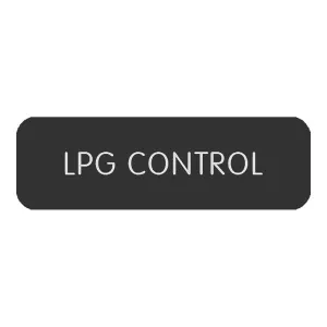 Blue SeaLarge Format Label - "LPG Control" [8063-0306]