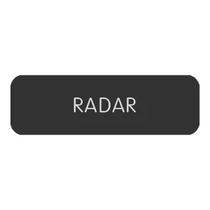 Blue SeaLarge Format Label - "Radar" [8063-0349]