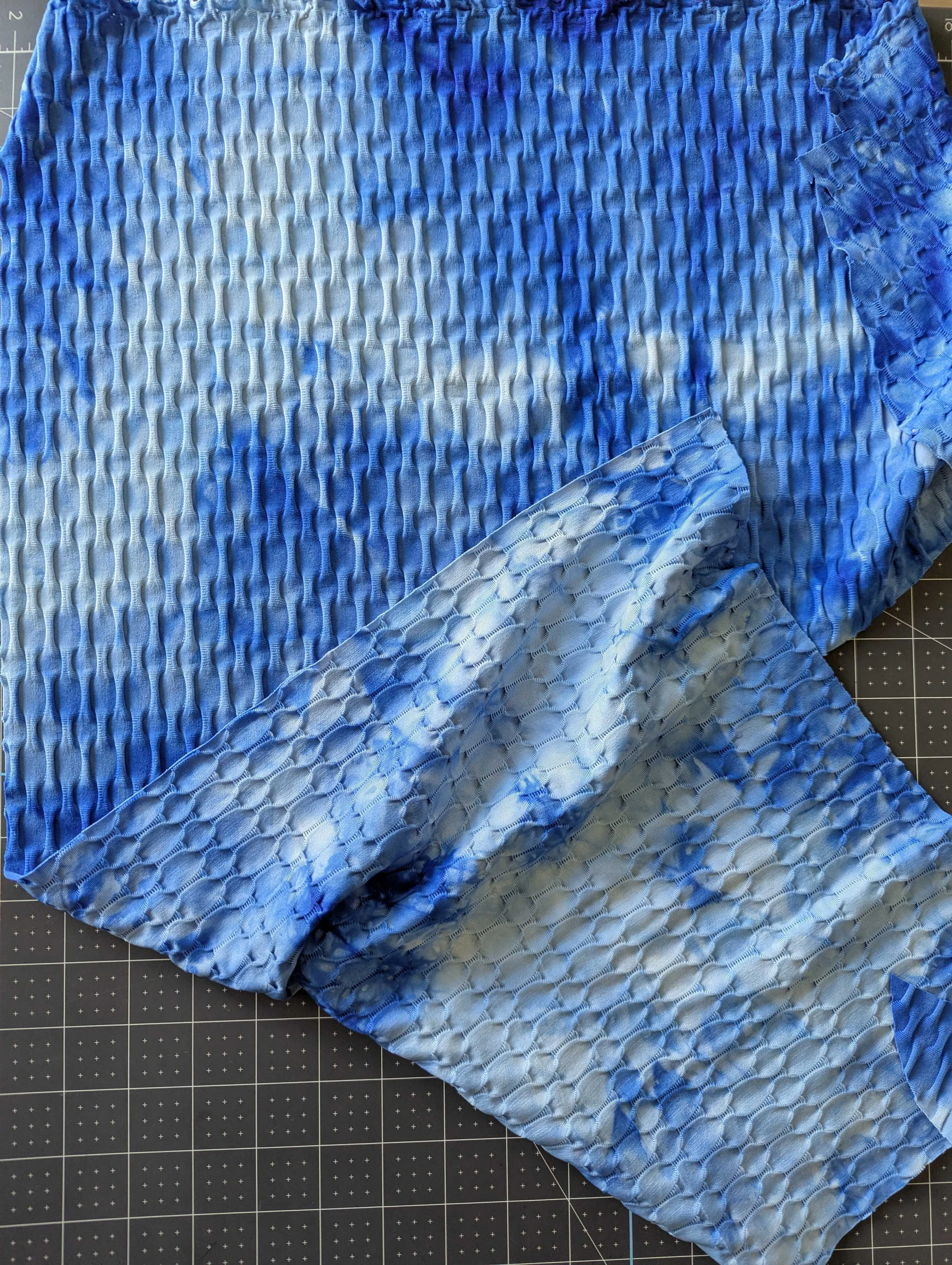 Blue Stretch Fabric Remnants