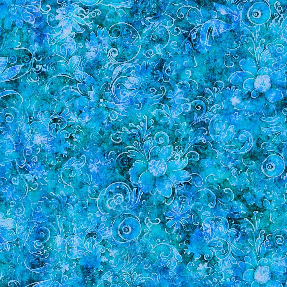 Blue Swirl Fabric, Item No. 24302