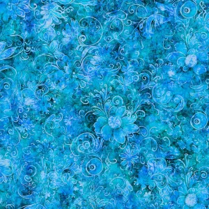 Blue Swirl Fabric, Item No. 24302
