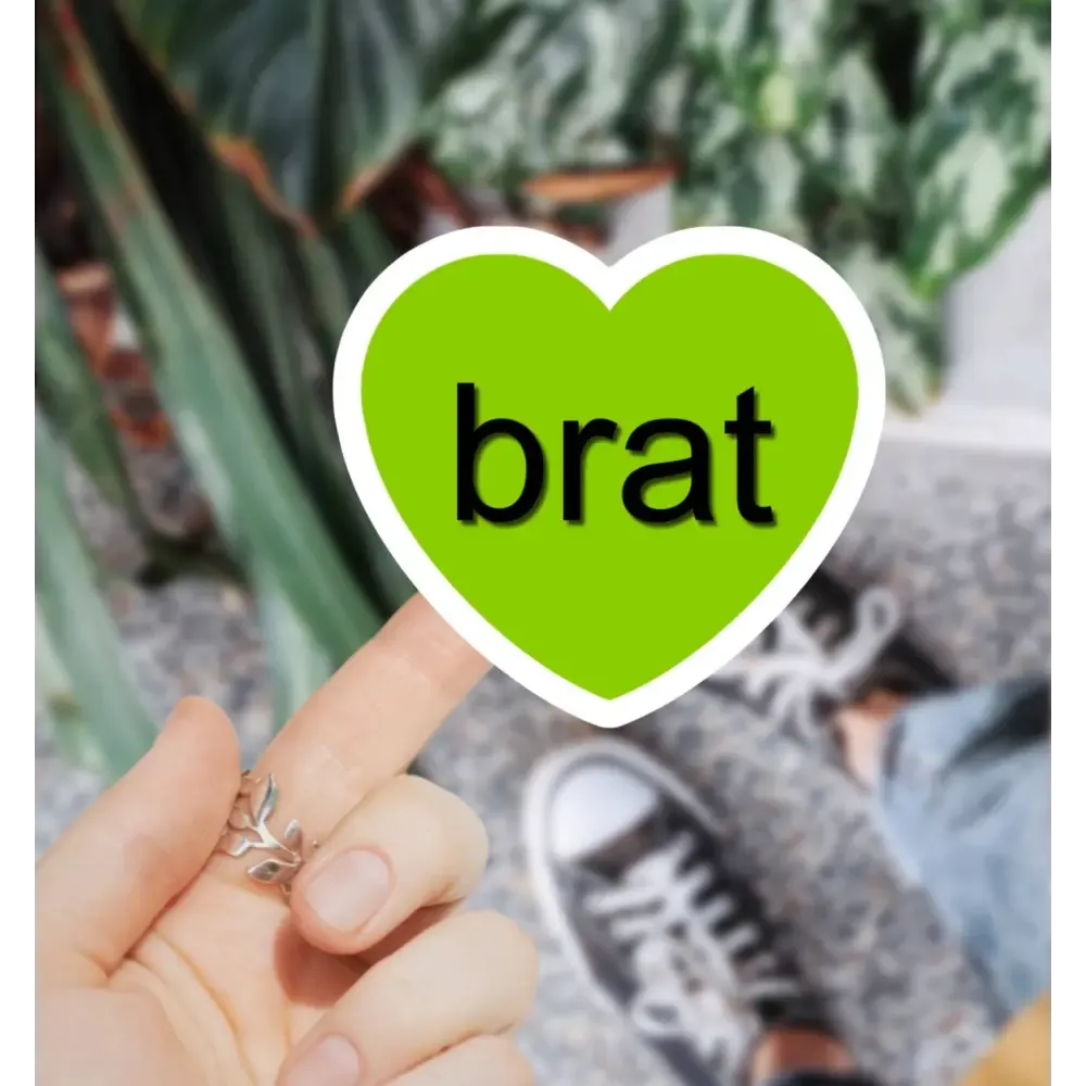 Brat Heart Sticker
