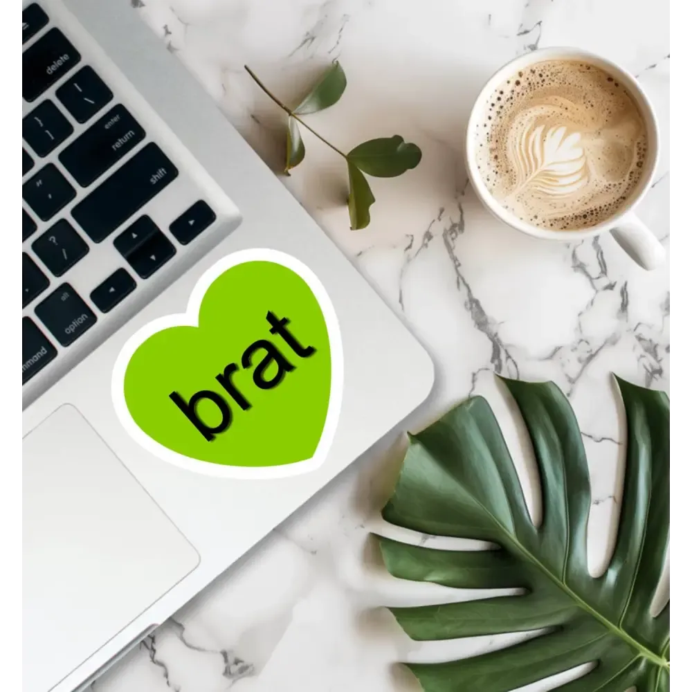 Brat Heart Sticker