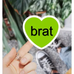 Brat Heart Sticker