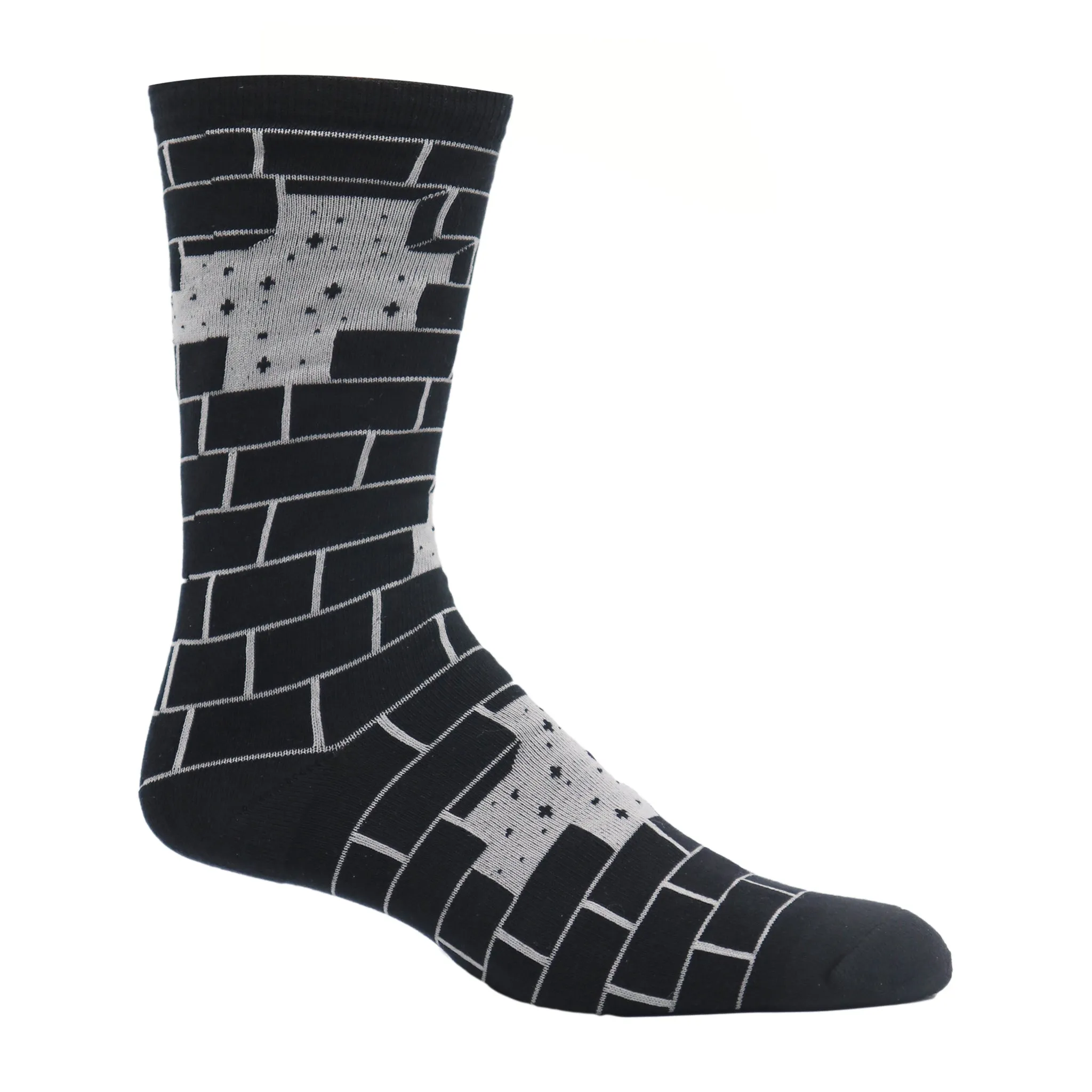 Brick In Wall Crew Socks