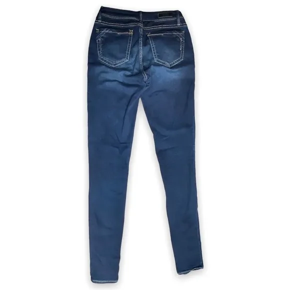 Buckle Black Fit No. 53 Mid-Rise High Stretch Skinny Blue Jeans 26 X 32