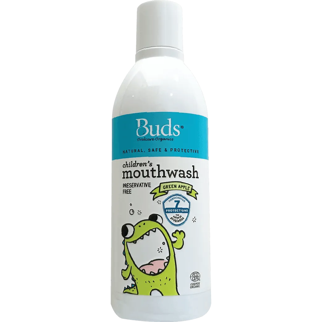 Buds Oralcare Organics Mouthwash 300ml - Green Apple Exp: 03/27