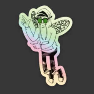 Bug Mane Sticker 2 HOLOGRAPHIC