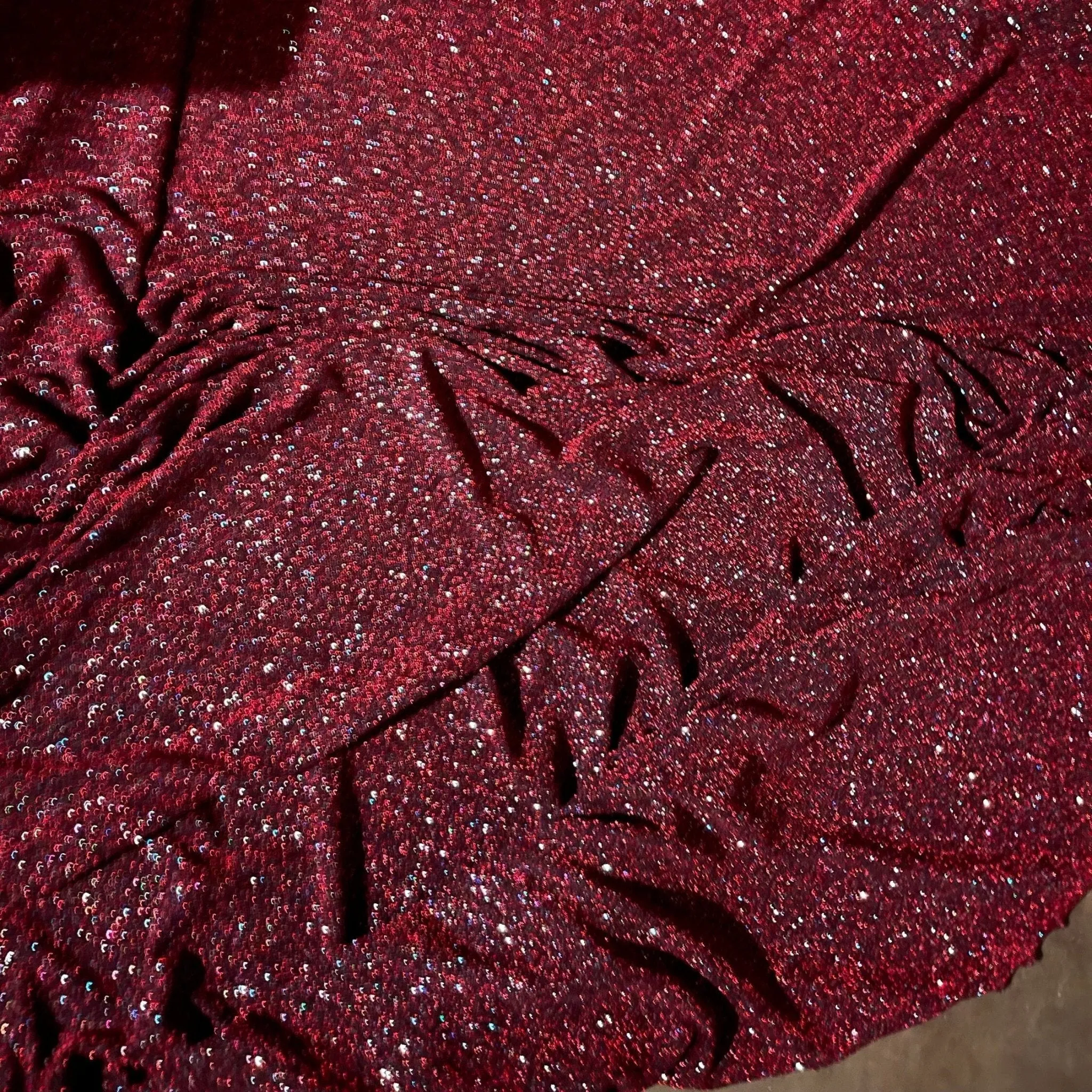 Burgundy Lurex