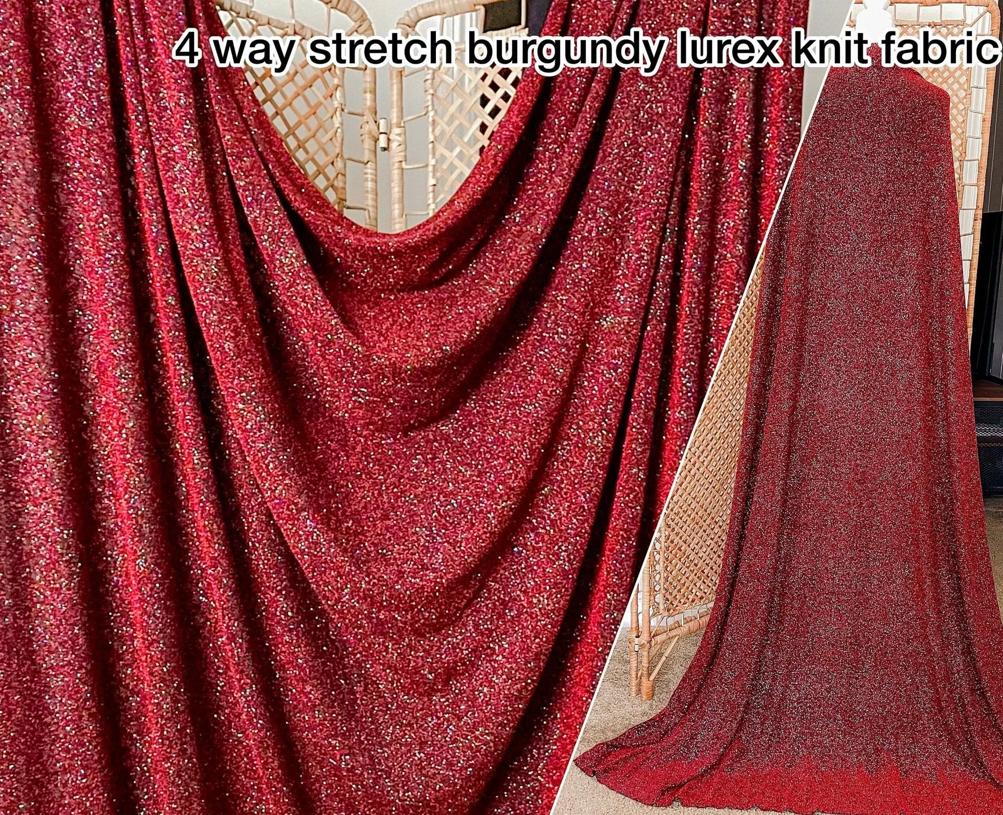 Burgundy Lurex