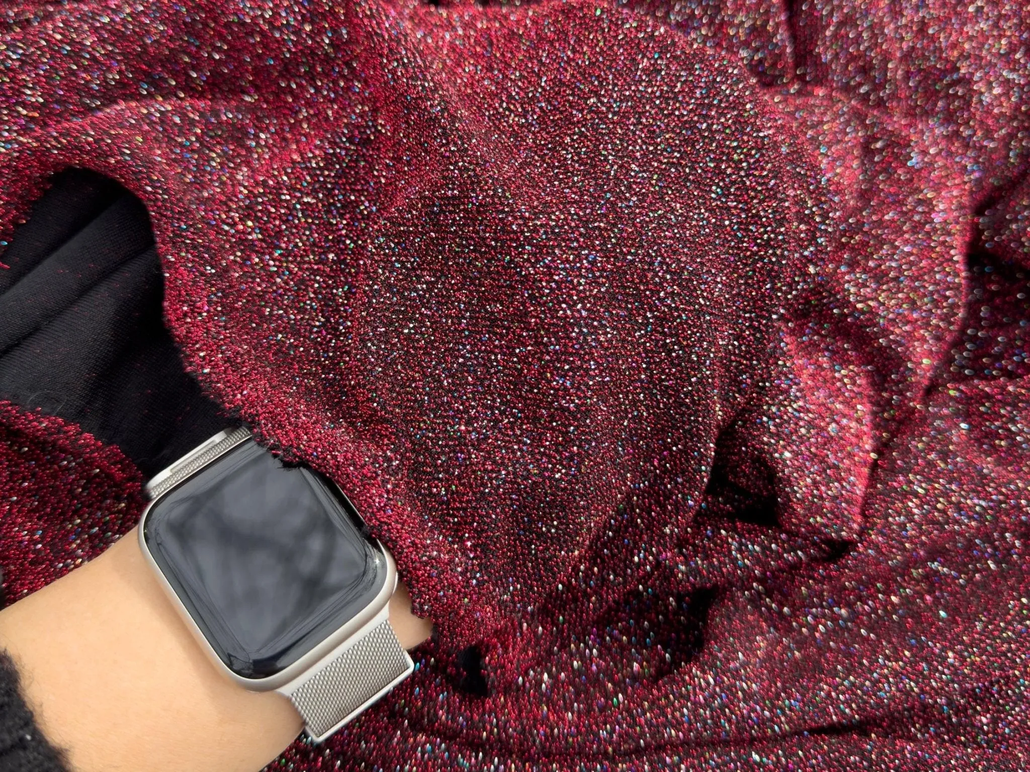 Burgundy Lurex