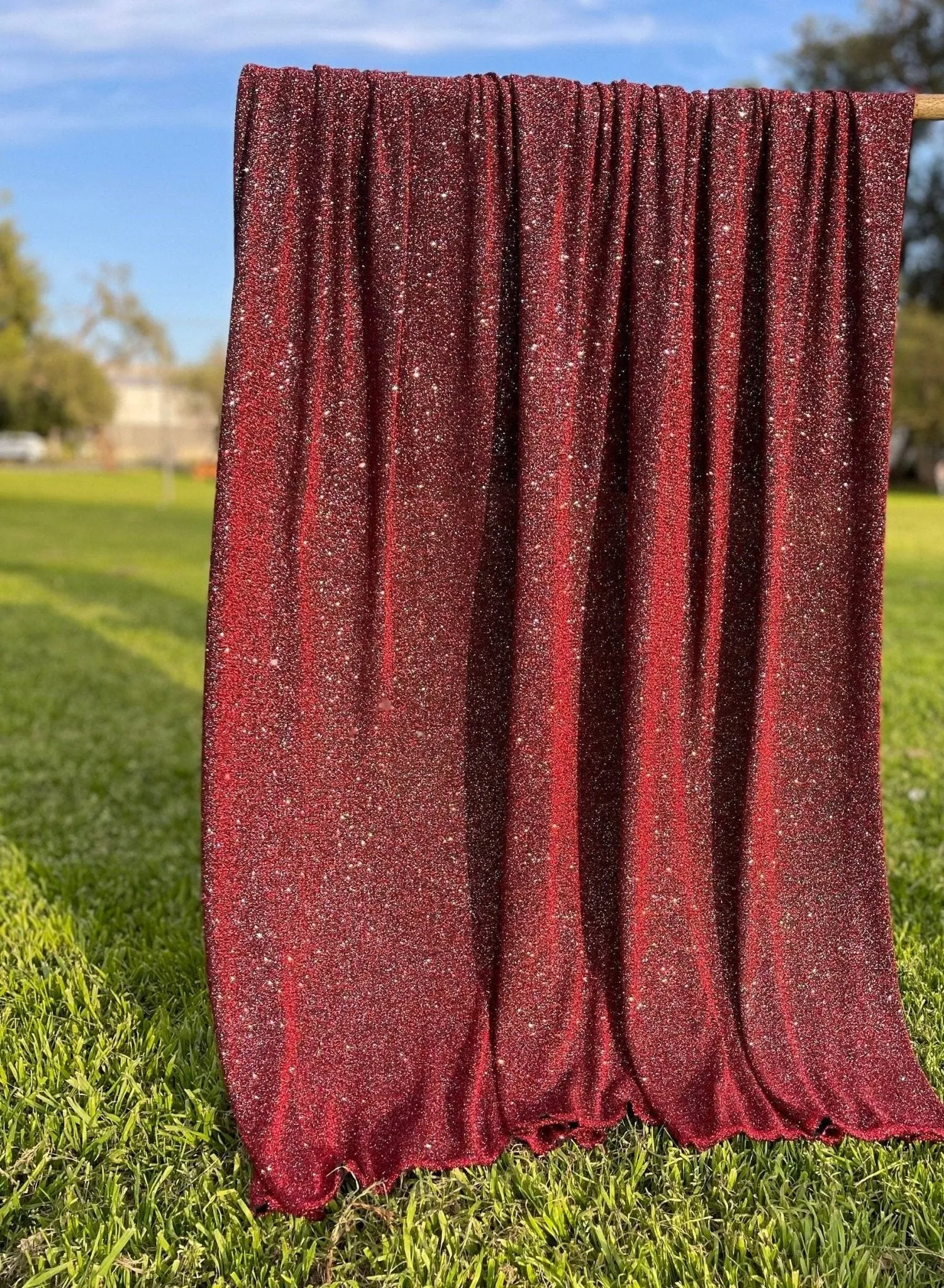 Burgundy Lurex