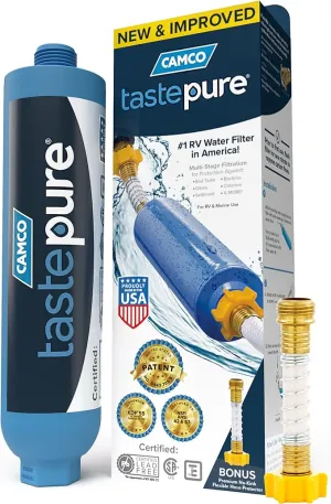 Camco TastePURE RV Inline Water Filter