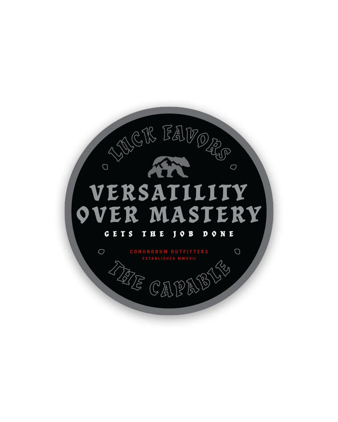 Capable Sticker - Black