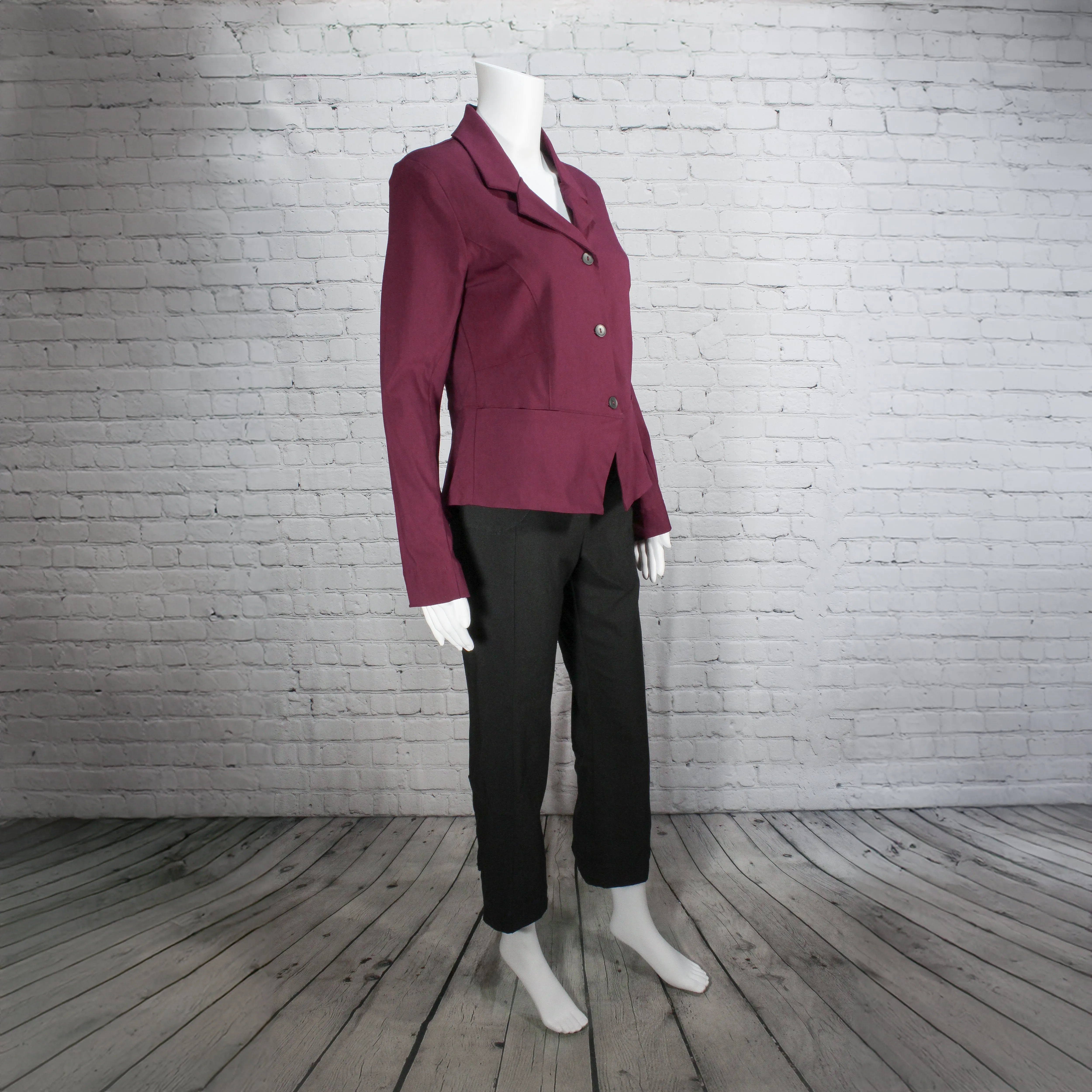 Cavalier Pant in Black Stretch Twill Fabric by Porto