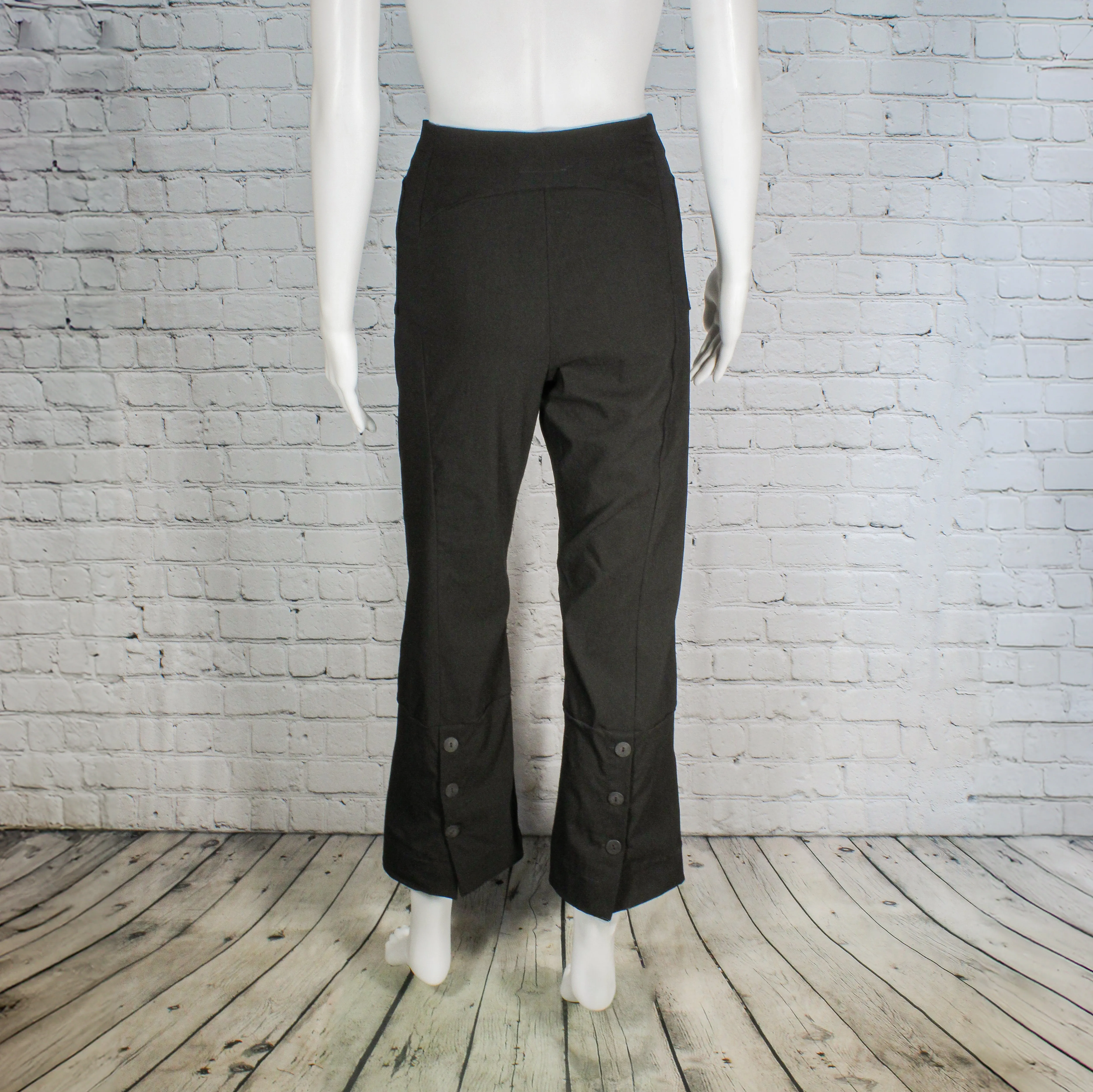 Cavalier Pant in Black Stretch Twill Fabric by Porto