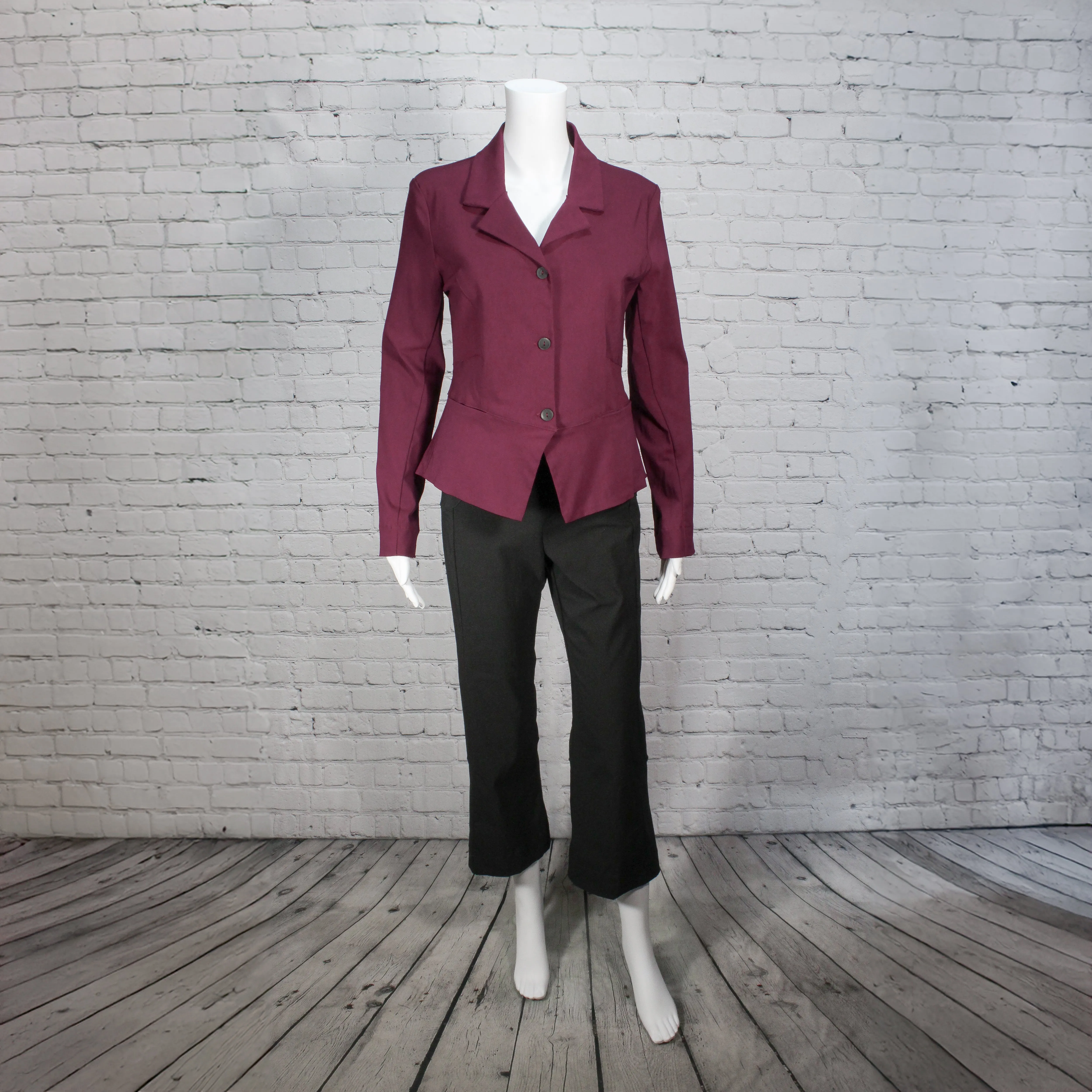 Cavalier Pant in Black Stretch Twill Fabric by Porto
