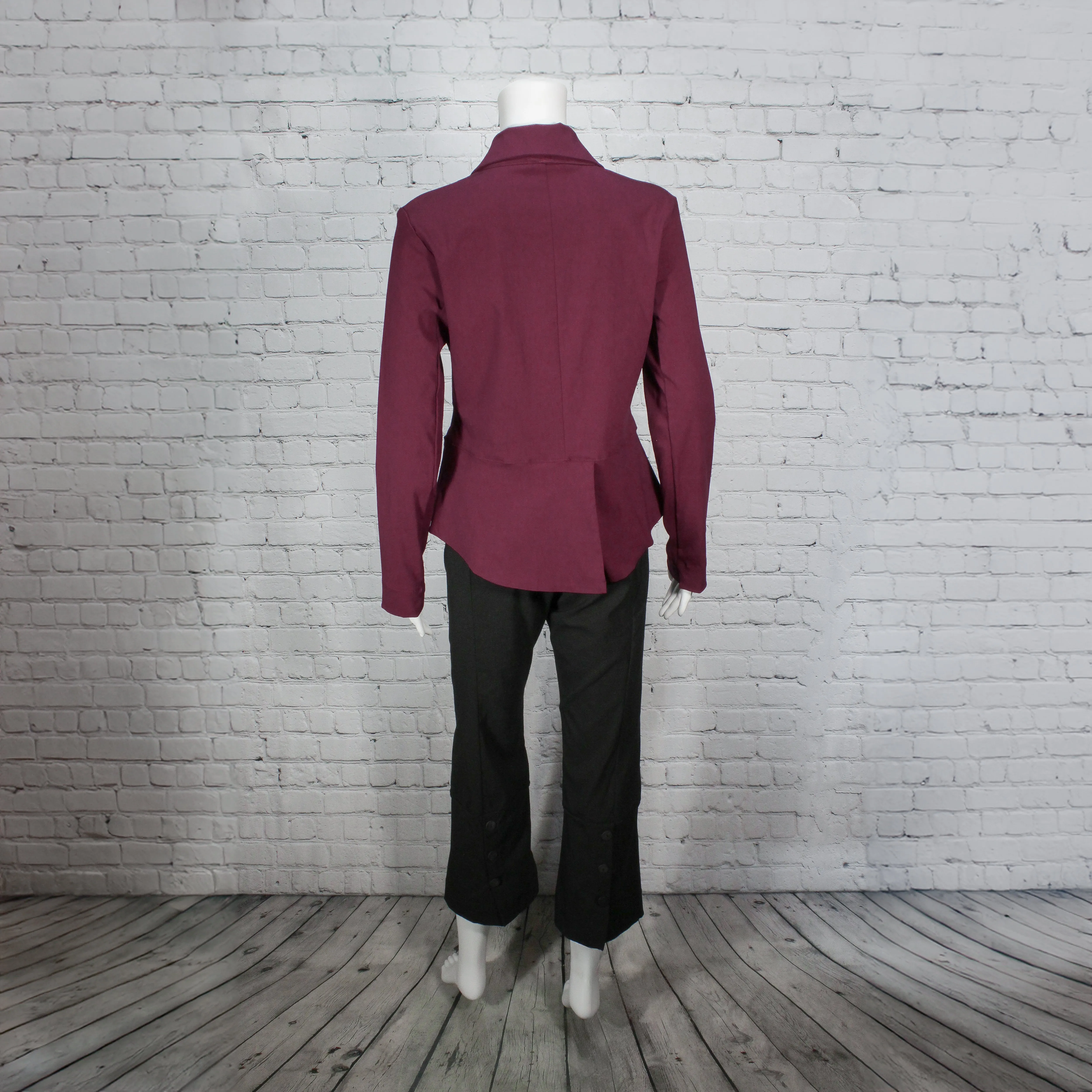 Cavalier Pant in Black Stretch Twill Fabric by Porto