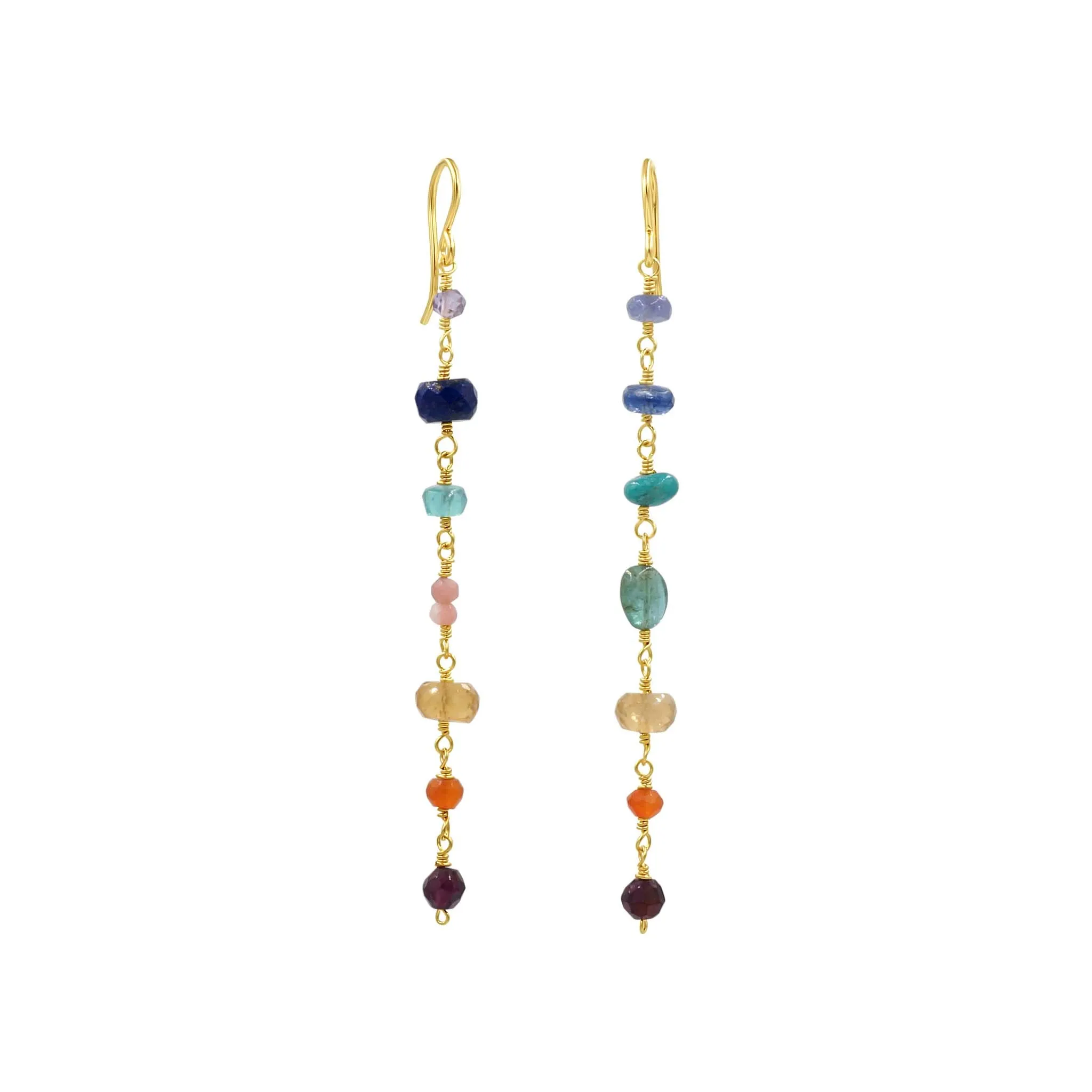 Chakra Balance Multi Gemstone Earrings