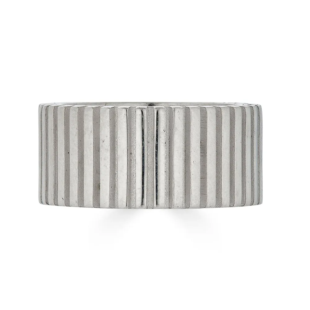 Cigar Layer Ring in Sterling Silver