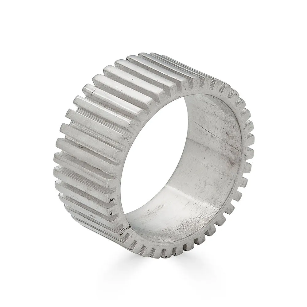Cigar Layer Ring in Sterling Silver