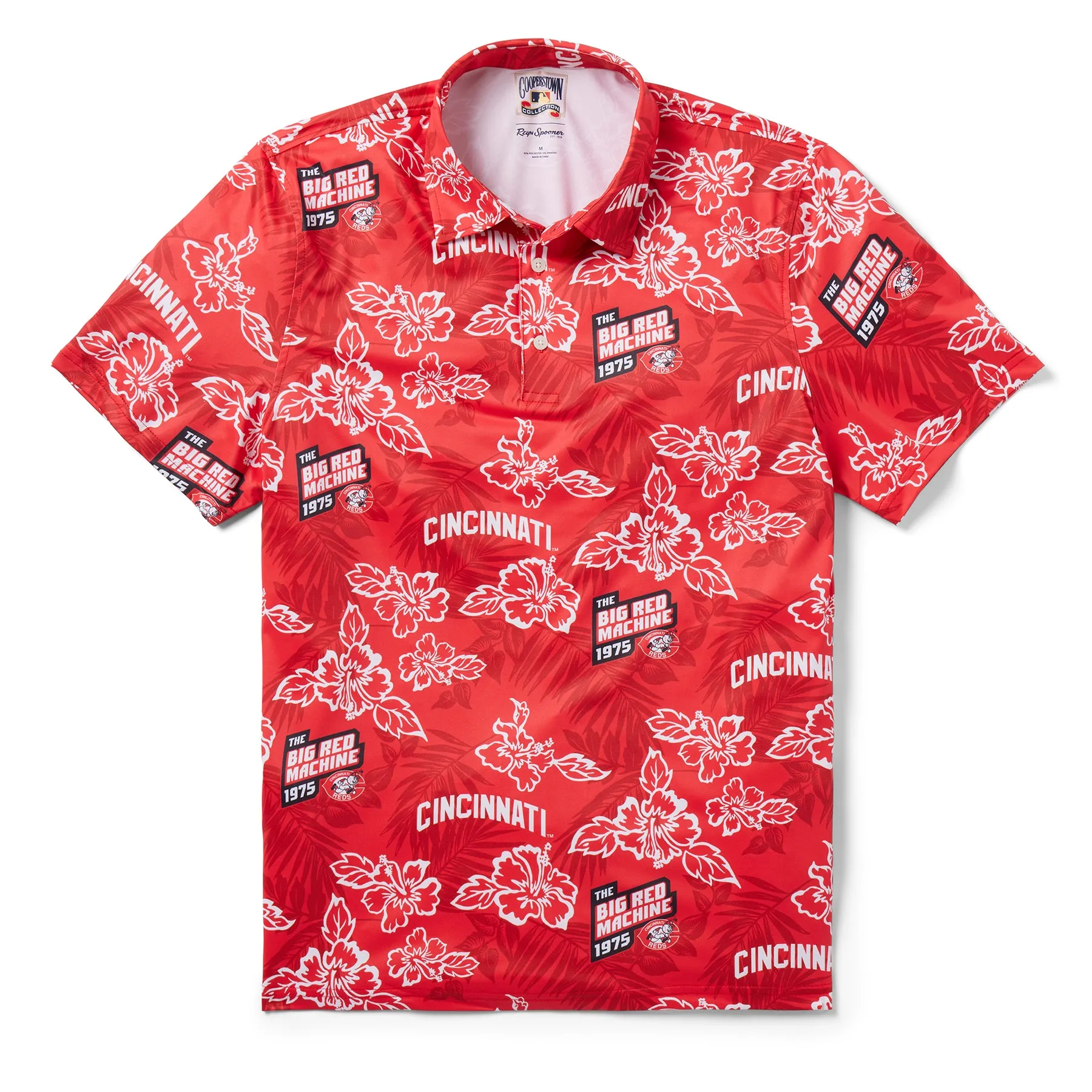CINCINNATI REDS COOPERSTOWN PERFORMANCE POLO