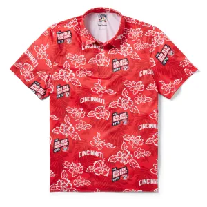 CINCINNATI REDS COOPERSTOWN PERFORMANCE POLO