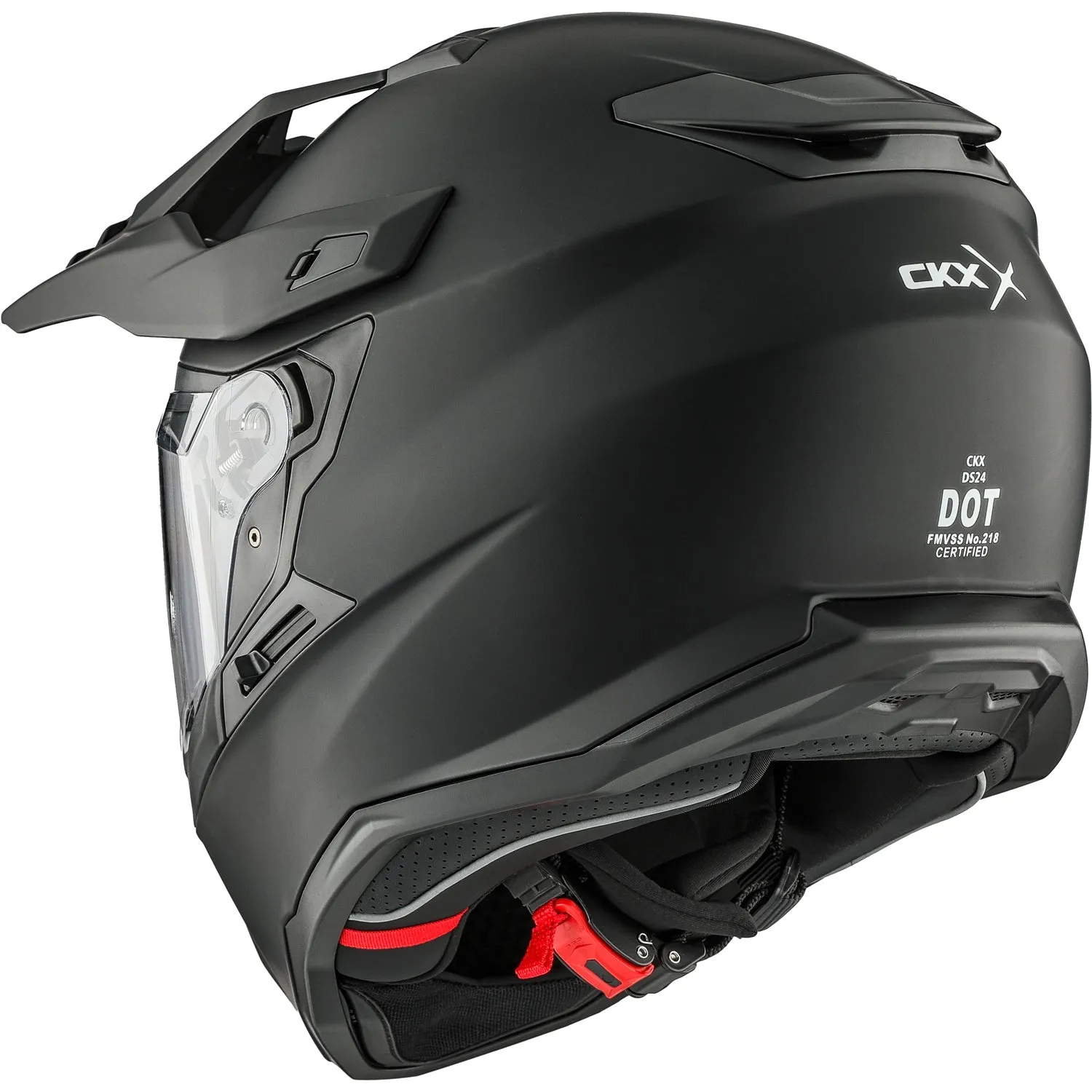 CKX DS24 Solid Dual Sport Helmet with Single Shield