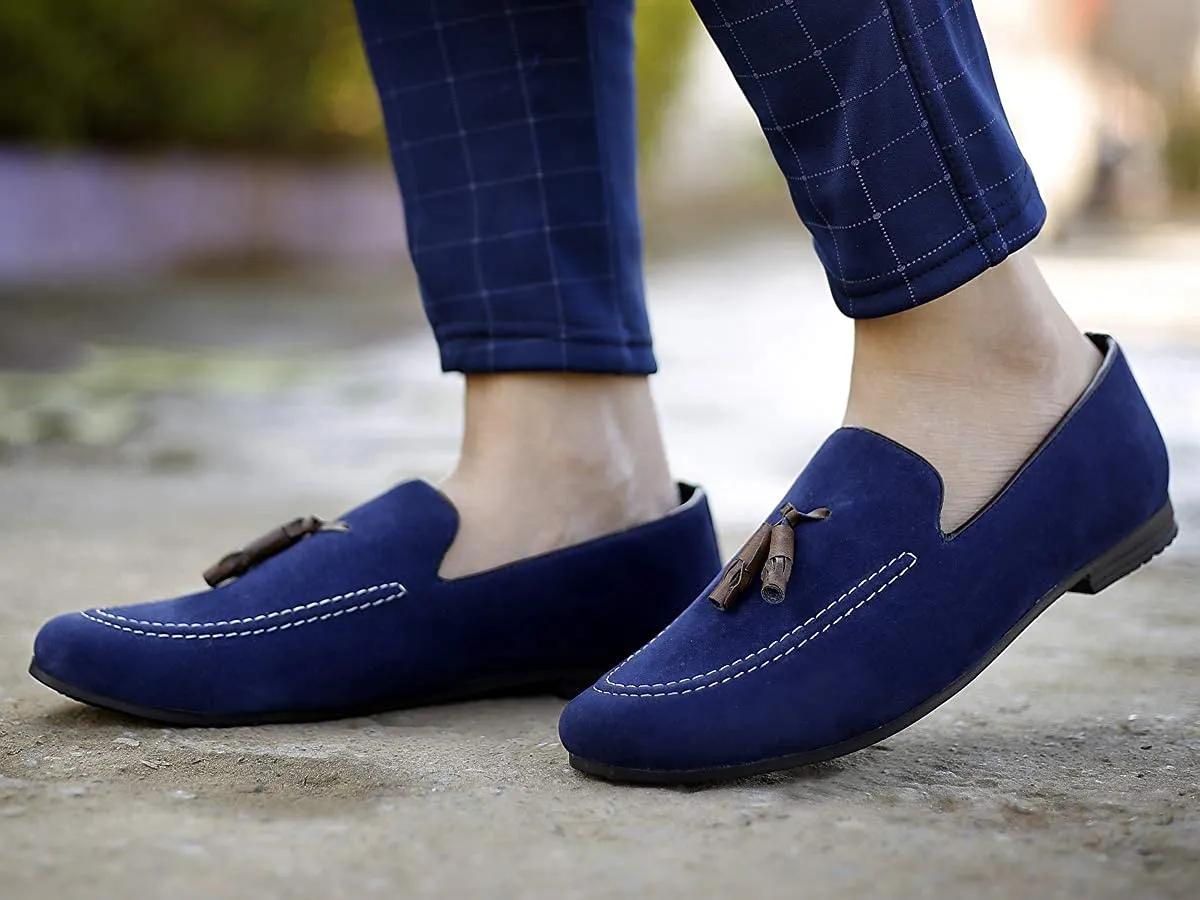 Classic Suede Material Loafer & Moccasin Casual Shoes For Men's-JonasParamount