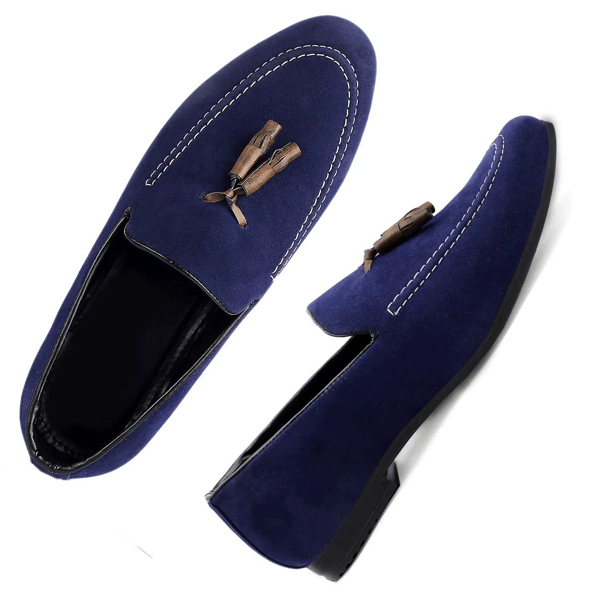 Classic Suede Material Loafer & Moccasin Casual Shoes For Men's-JonasParamount