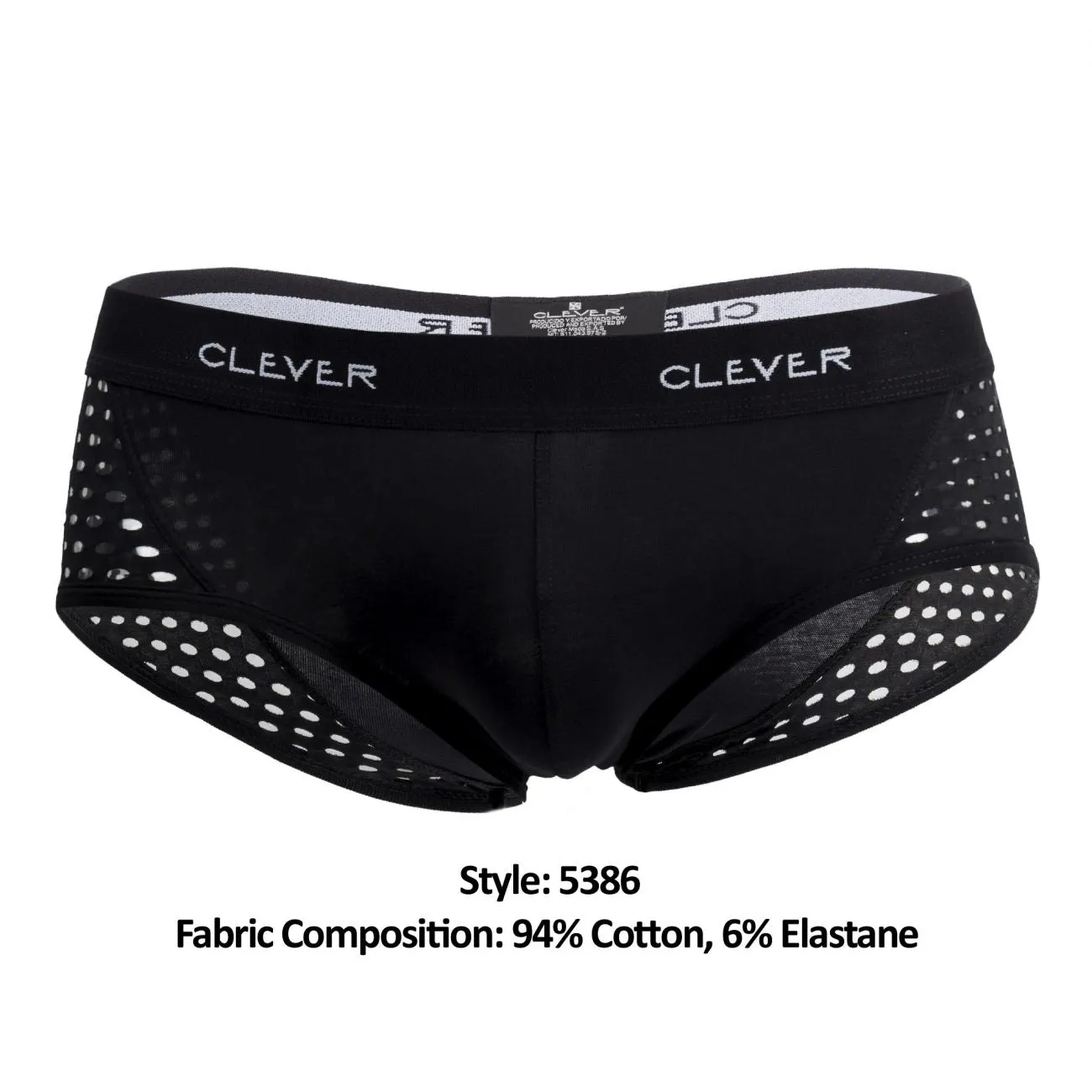 Clever 5386 Glamour Piping Briefs Black