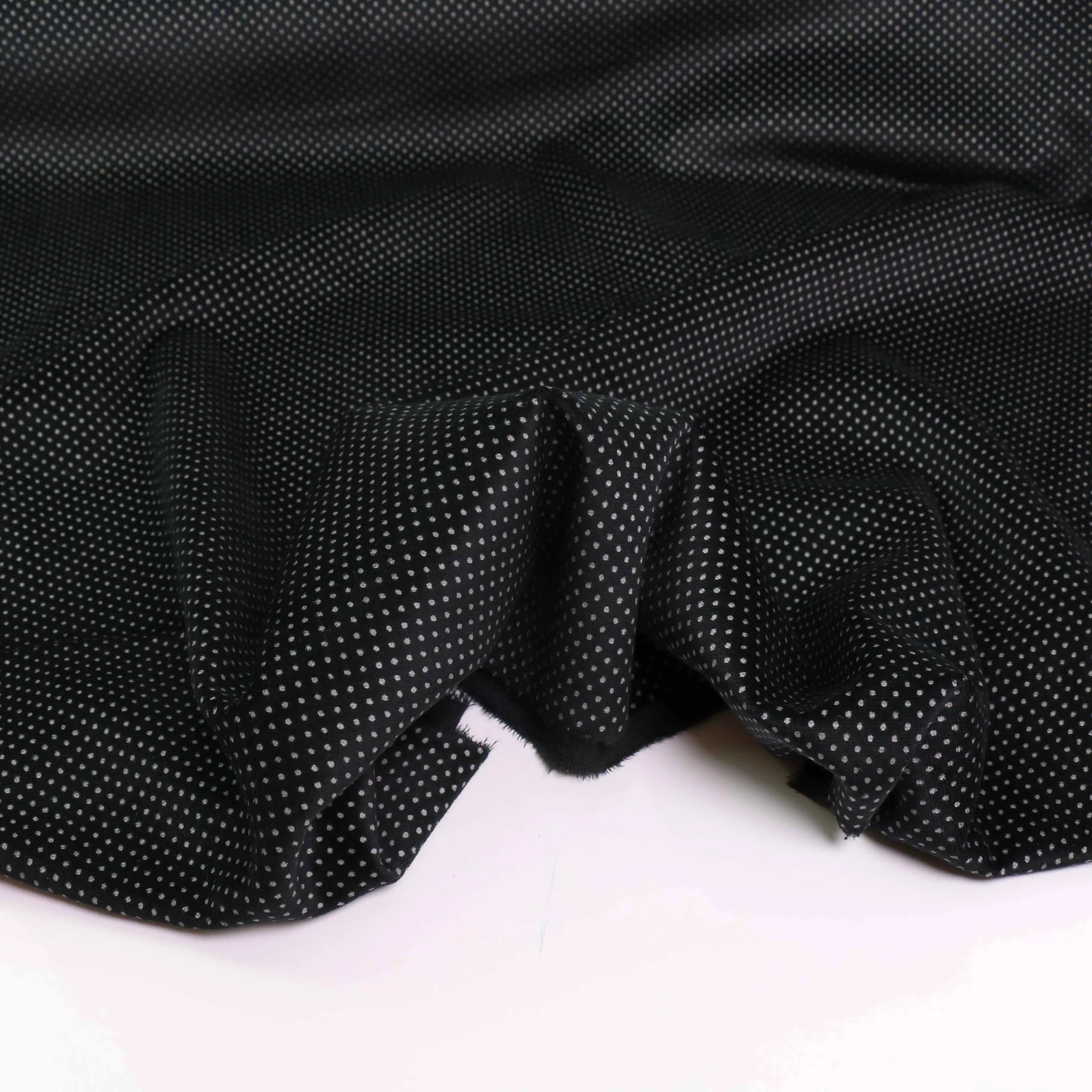 Cotton Velvet fabric - Black