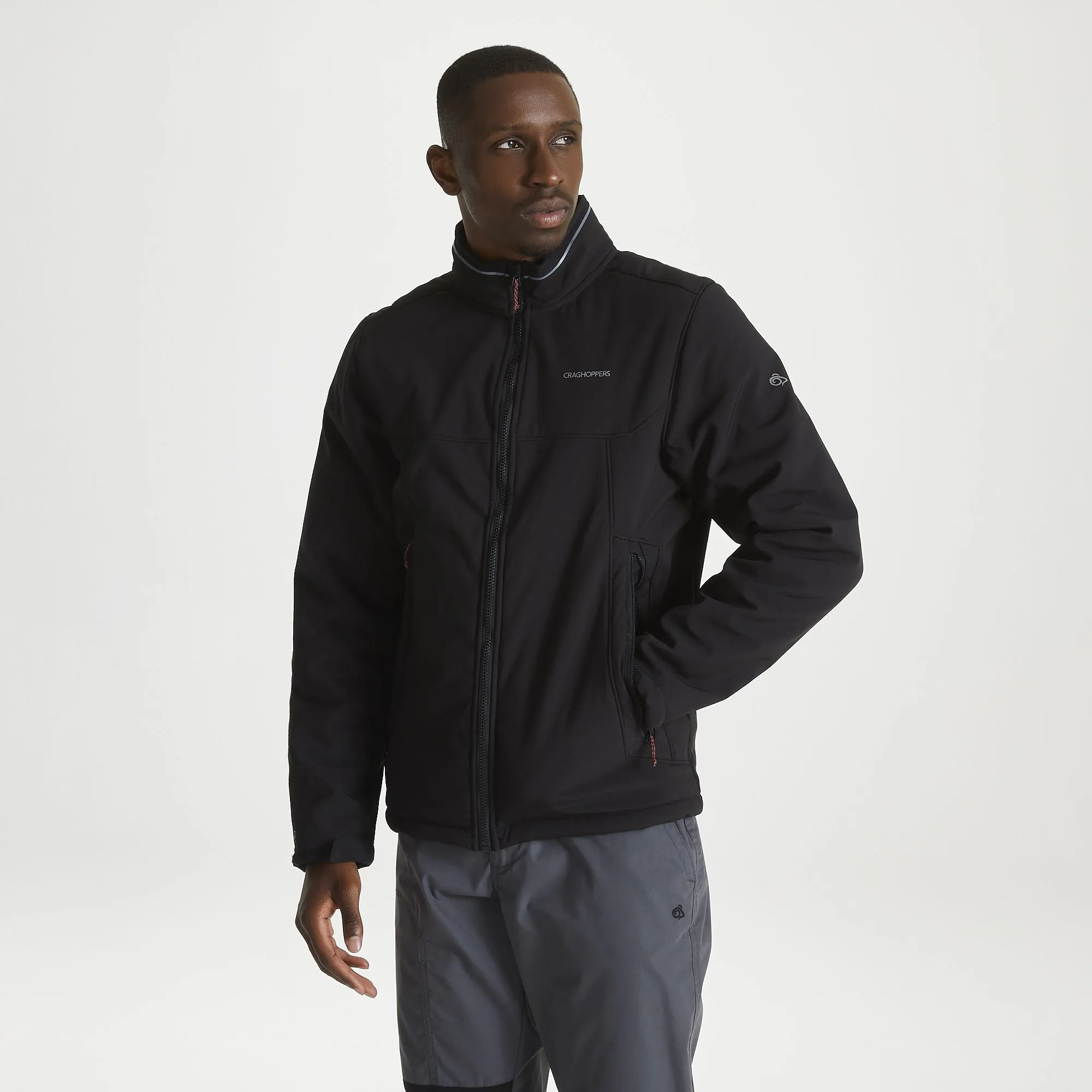 Craghoppers Men's Nerva Weatherproof Fleece Lined Softshell Black