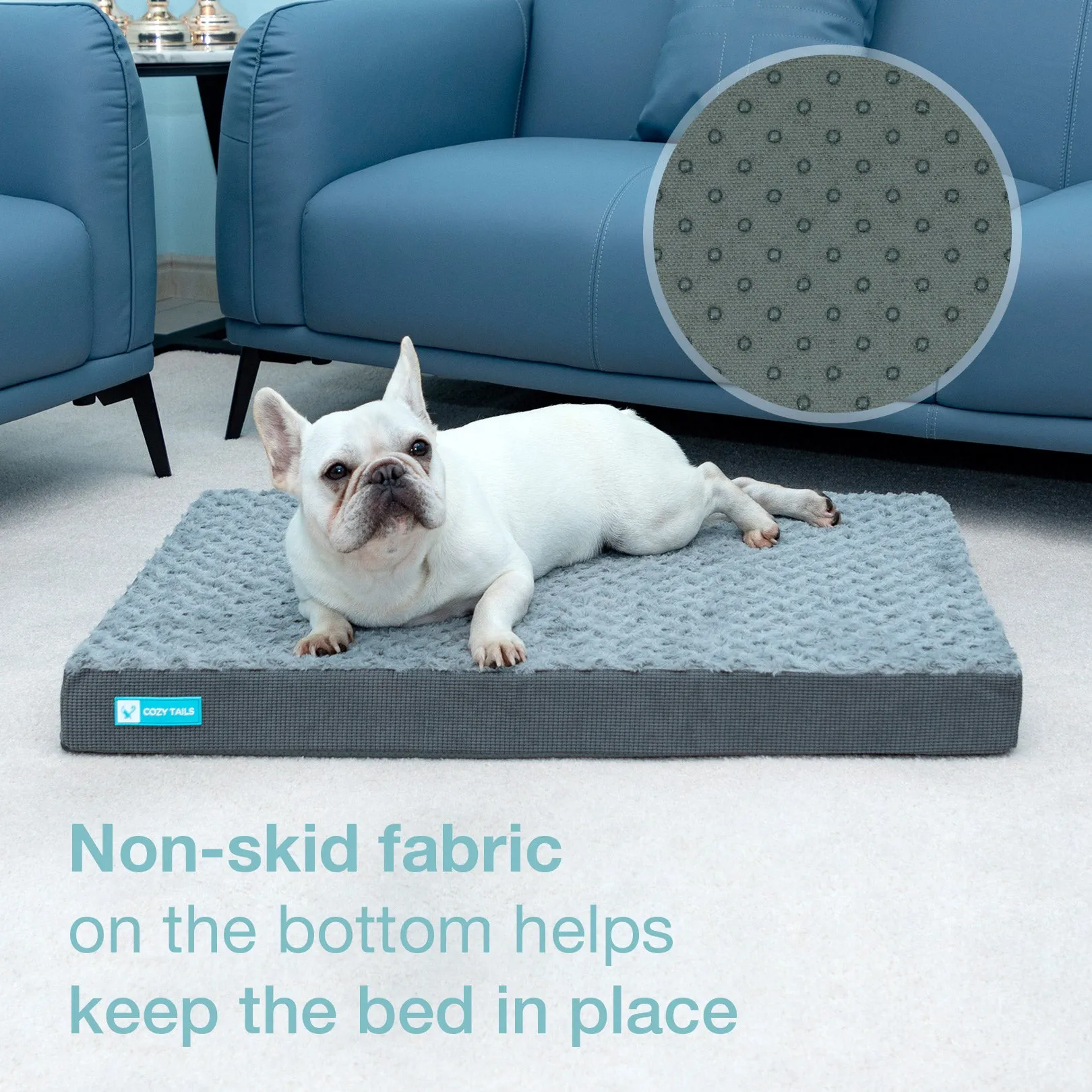 CT005  Premium Orthopedic Memory Foam Dog Bed
