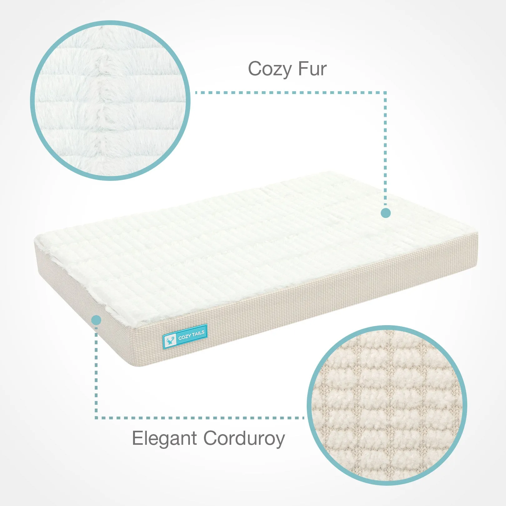CT005  Premium Orthopedic Memory Foam Dog Bed