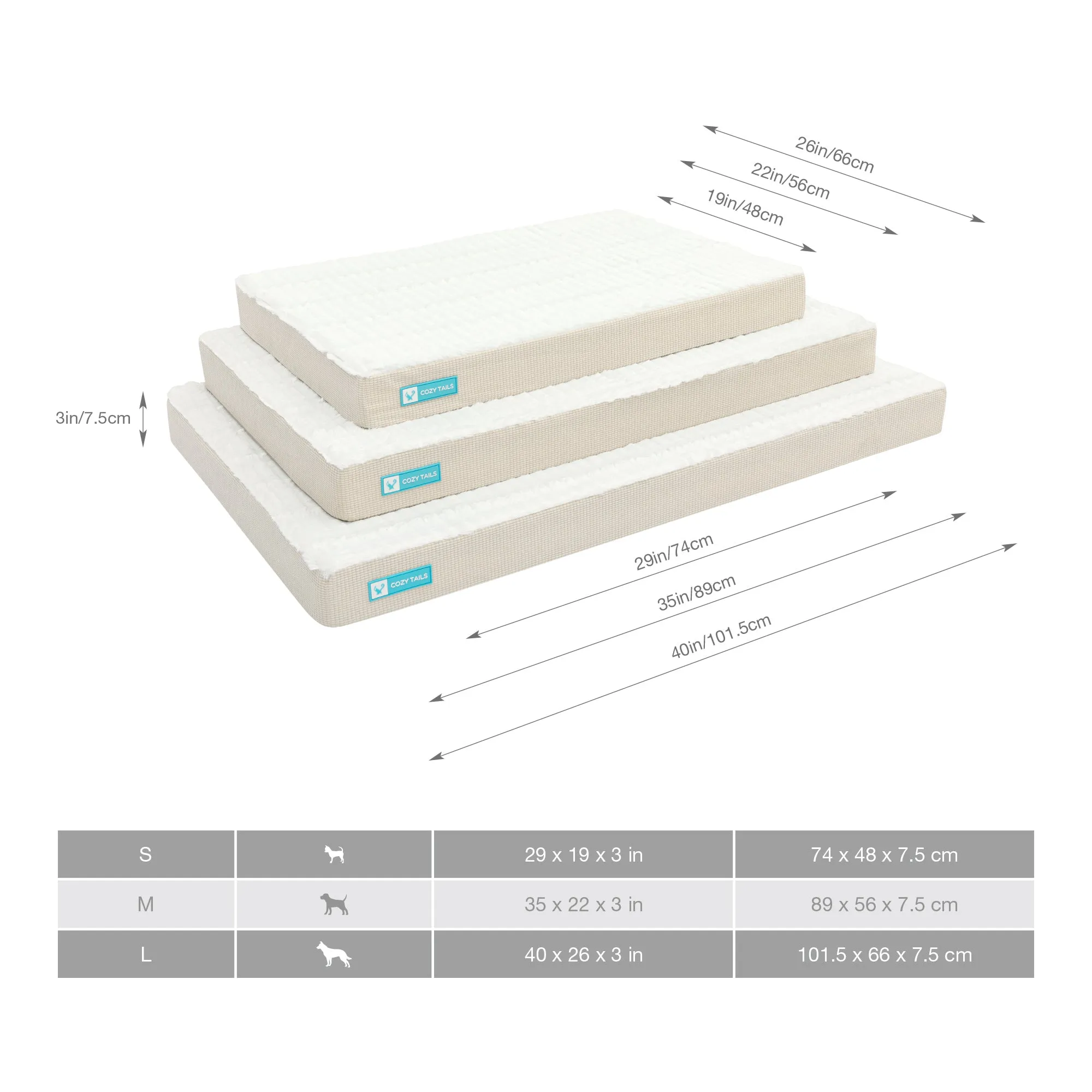 CT005  Premium Orthopedic Memory Foam Dog Bed