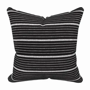 Cusco Stripe in Black Pillow