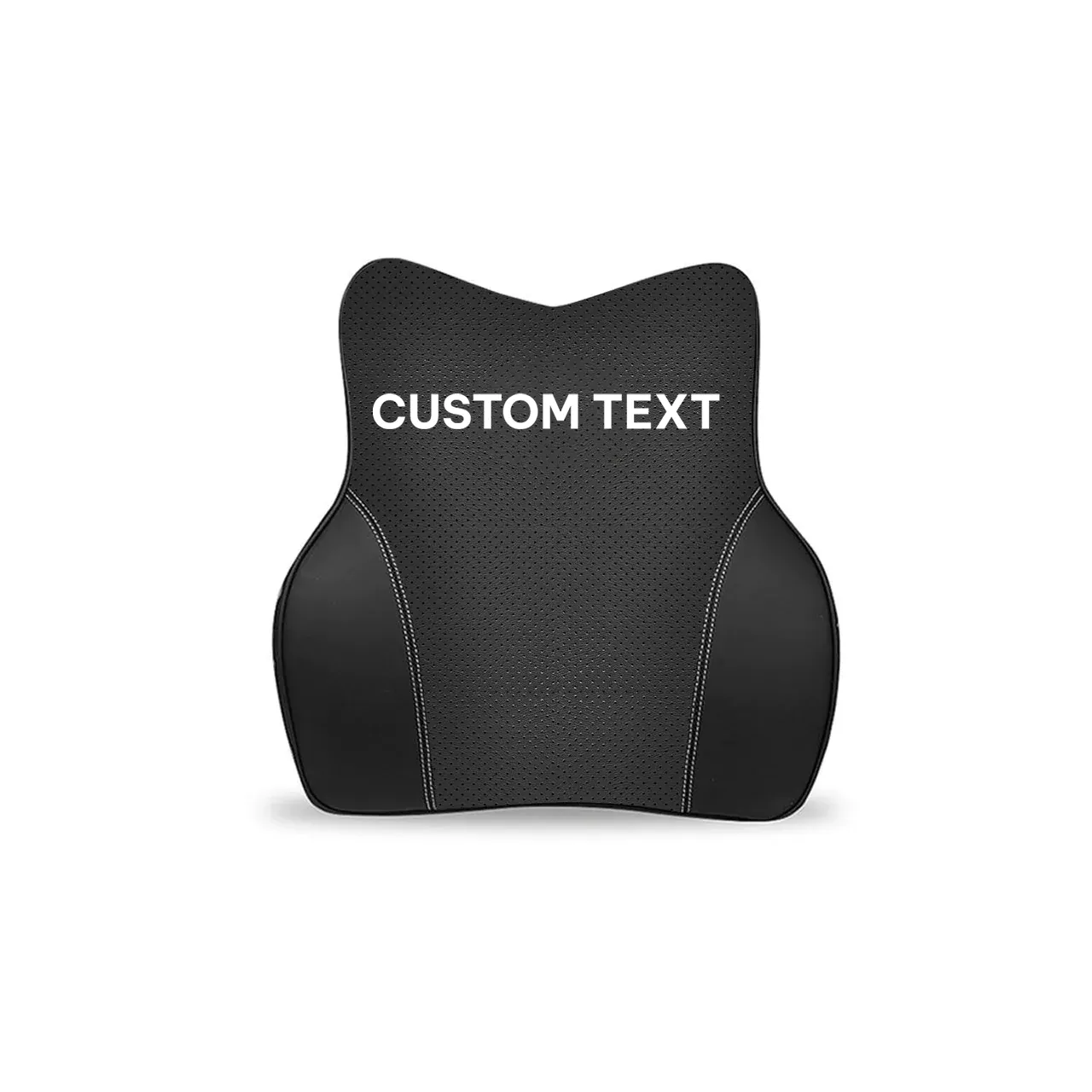 Custom Text For Car Headrest Neck Pillow and Lumbar Support Back Cushion Kit, Compatible with All Cars, Memory Foam Erognomic Design Universal Fit Muscle Pain and Tension Relief for Car Seat LM13992