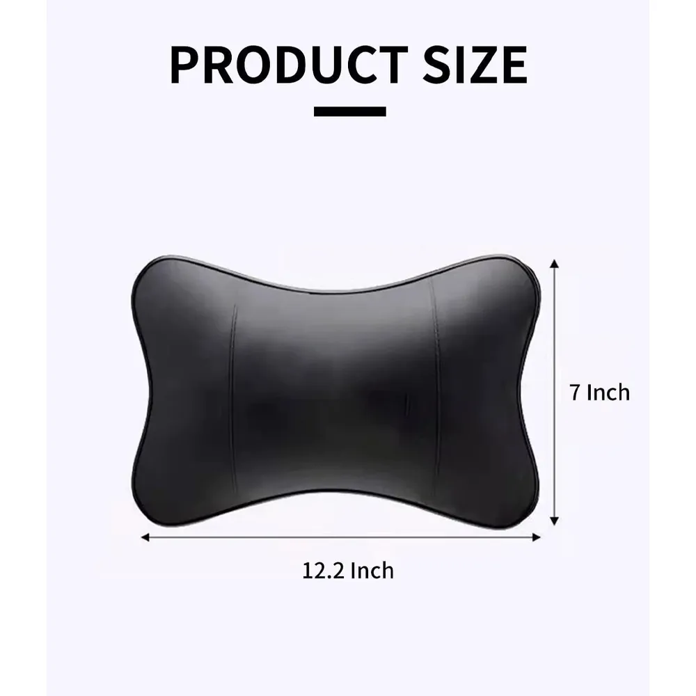 Custom Text For For Thickened Foam Car Neck Pillow, Compatible with All Cars, Soft Leather Headrest (2 Pieces) for Driving Home Office JE13990