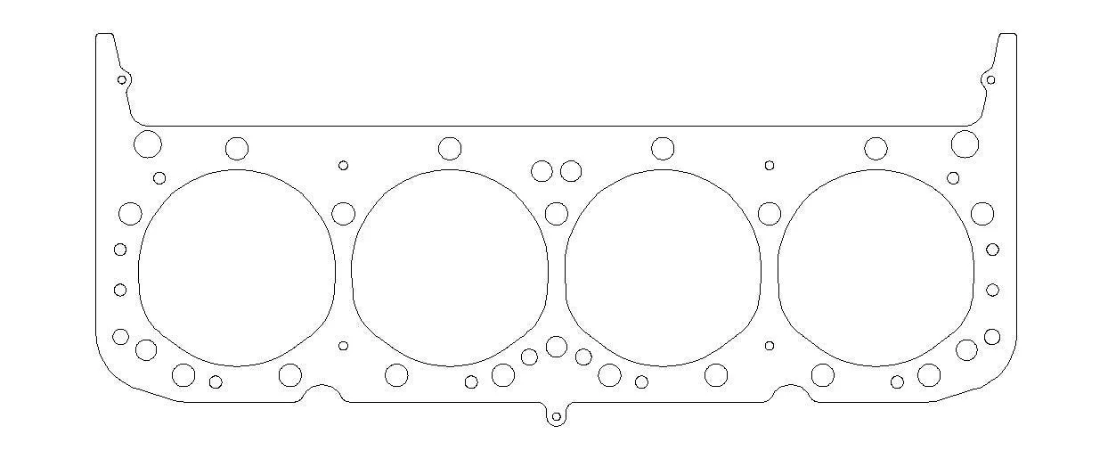 Cylinder Head Gasket - 4.100 in Bore - 0.040 in Compression Thickness - Multi-Layer Steel - Small Block Chevy - Each
