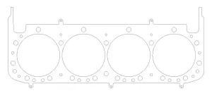 Cylinder Head Gasket - 4.270 in Bore - 0.040 in Compression Thickness - Multi-Layer Steel - Small Block Chevy - Each