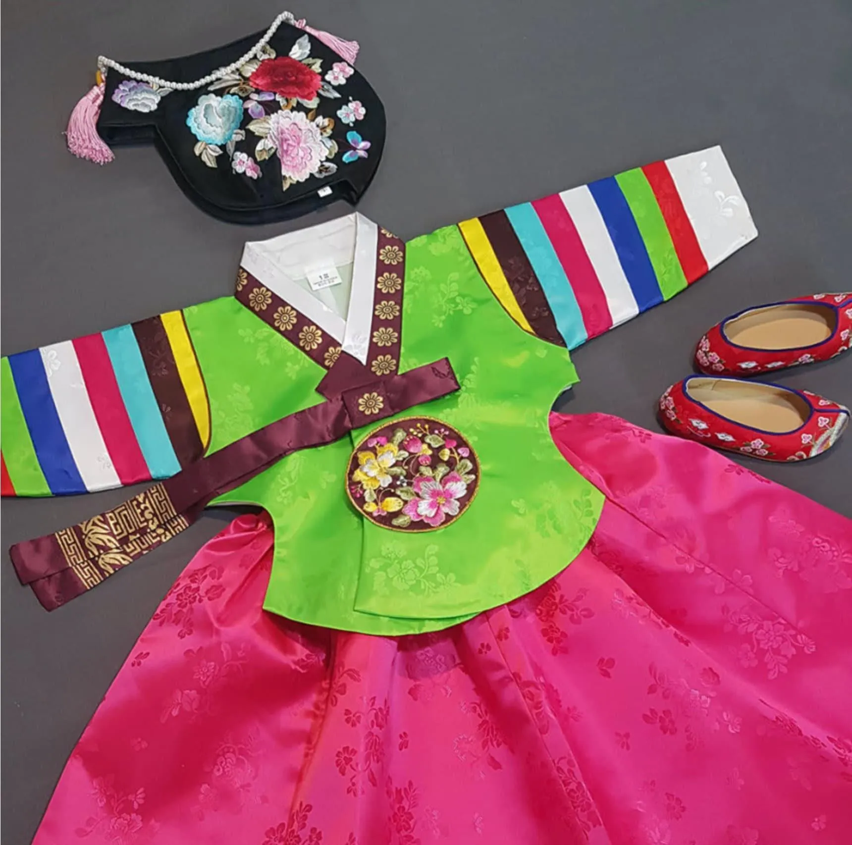 Dachae Green Dangui Girl Hanbok (1-8YR)