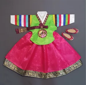 Dachae Green Dangui Girl Hanbok (1-8YR)