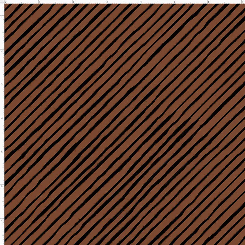 Doggies in the Window 692-650 Quirky Bias Stripe Brown