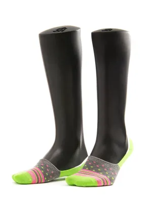 Dots Stripes Design Men Invisible Socks