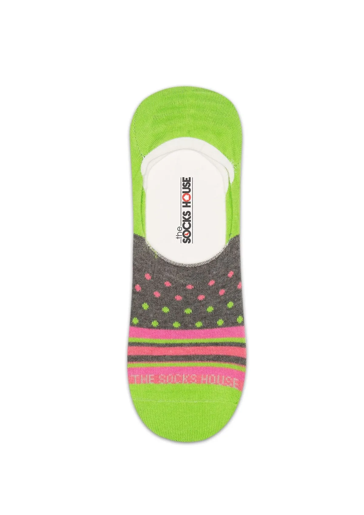 Dots Stripes Design Men Invisible Socks
